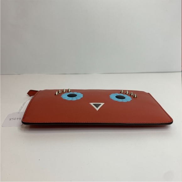 Fendi Orange and Blue Leather Bird Clutch - Picture 5 of 11